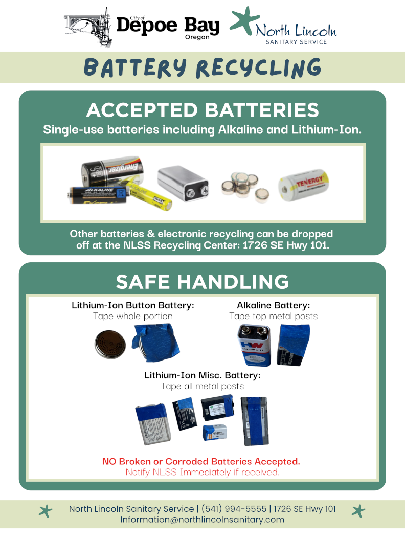 Depoe Bay Battery Recycling